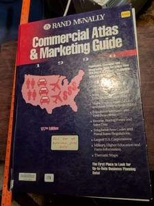 lot 49 image: Rand McNally Commercial Atlas & Marketing Guide 127th Edition 1996