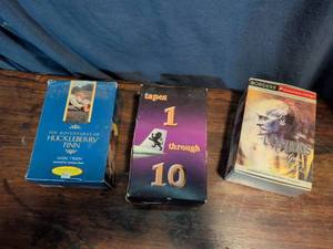 lot 61 image: Classic Literature Audiobook Collection - Huckleberry Finn, I Claudius, and Cassette Tapes