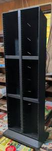 lot 72 image: Black Metal CD DVD Storage Tower Rack