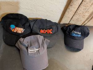 lot 157 image: Assorted Baseball Caps with Band and Brand Logos