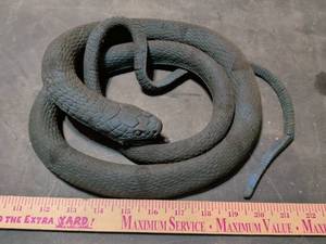 lot 177 image: Realistic Rubber Snake Toy with Detailed Scales