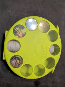 lot 185 image: Shrek Movie Character Figurines with Green Storage Container