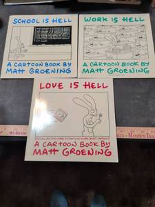 lot 213 image: Matt Groening Cartoon Book Collection Set of 3