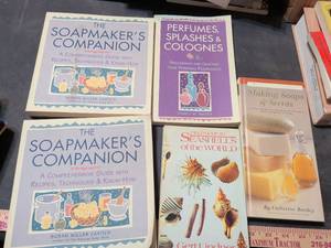 lot 217 image: Craft and Hobby Book Collection - Soapmaking, Perfume Making, and Nature Guides