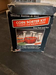 lot 223 image: Shake Rattle & Roll Coin Sorter Kit with Tubes and Wrappers
