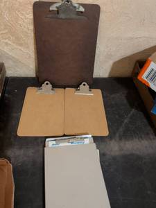 lot 231 image: Office Clipboard Collection with Metal Clips