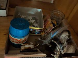 lot 269 image: Mixed Toy and Game Collection with Barrel of Monkeys