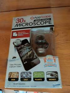 lot 277 image: AppScope 30x Microscope Quick Attach Smartphone Lens