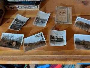 lot 292 image: Historical Black and White Photographs with Customer Dividend Club Book