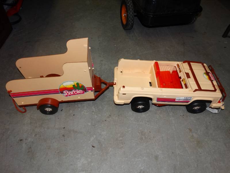 barbie truck and trailer