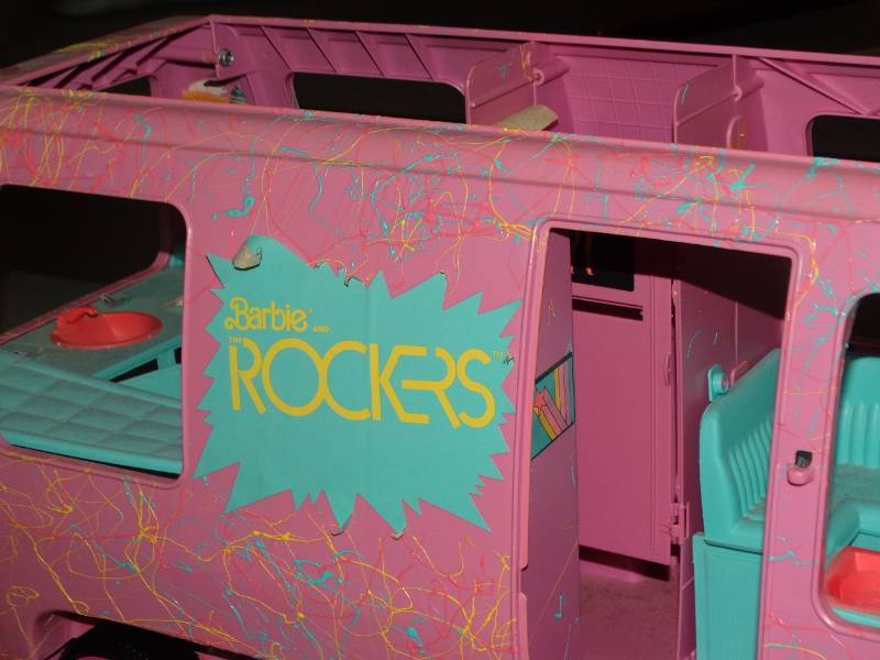 barbie and the rockers van