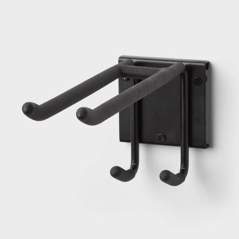 lot 2040 image: Multi-Purpose Double Garage Tool Hook - Brightroom�� Steel Utility Rack for Garage Organization & Storage - Retail $11