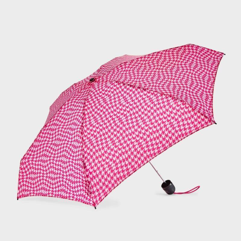 lot 2045 image: ShedRain Mini Manual Compact Umbrella - Bristol Telescoping Shaft, Abstract Pattern, 38 Span - Retail $16
