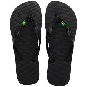 lot 2109 image: Havaianas Mens Brazil Flip Flop Sandal, Black, 8 M US - Retail $29