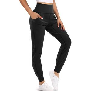 lot 2130 image: LEINIDINA Yoga Sports Pants Sports Tights Leggings with Pockets, High Waist Tummy Control Workout Running Training Pants (Black, 3X-Large) - Retail $26