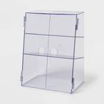 Clear Storage Case with Hinged Doors - Brightroomâ¢: Plastic Bathroom Caddy, Shower & Bath Organizer, 12\" x 9\" x 6\"