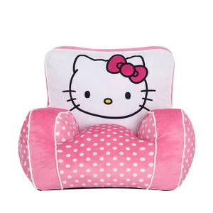 lot 1107 image: Hello Kitty Kids Compressed Foam Plush Chair Pink - Retail $50