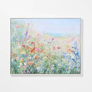 lot 1115 image: 30x24 Floral Landscape Wall Art - Threshold designed with Studio McGee - Retail $60