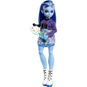 lot 1123 image: Monster High Fearbook Abbey Bominable Fashion Doll with Jacket, Yearbook, and Art Club Accessories - Retail $25