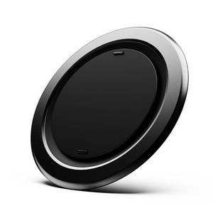 lot 1150 image: ohsnap Snap Grip Luxe Magnetic Phone Grip - Ultra Thin, Fits Any Phone - Obsidian Black Aluminum, MagSafe Compatible - Retail $40