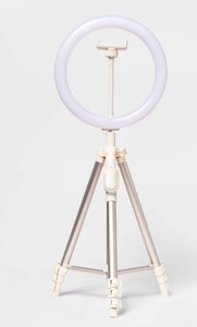 lot 1178 image: Ring Light with Tripod - heyday Stone White - Retail $35