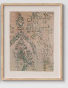 lot 1233 image: 24 x 30 Textured Fabric Framed Wall Art - Threshold