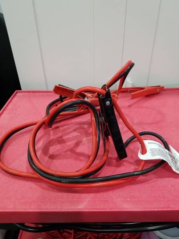 lot 3026 image: Heavy Duty Jumper Cables with Instructions