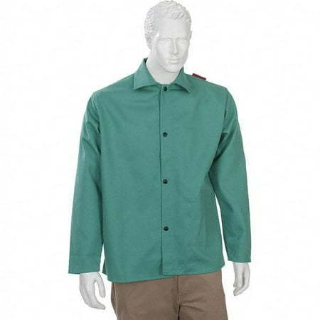 lot 3135 image: Tillman Long Sleeve Collared Cotton Welding Jacket  Green (Men s) Size XL