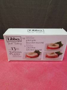 lot 3232 image: Libbey Just Tasting Tasting Plates - 12 Pc.