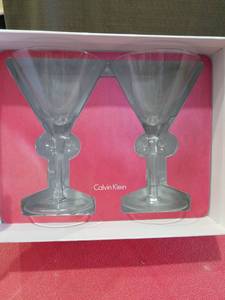 lot 3235 image: Calvin Klein Euphoria Martini Glasses Set of 2
