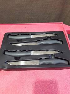lot 3236 image: Forever Sharp 4 Piece Gourmet Steak Knife Set NEW