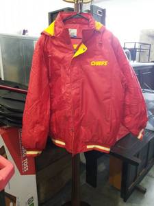 lot 3249 image: Kansas City Chiefs Reebok NFL Jacket Size XL
