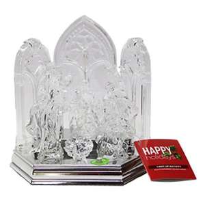 lot 3258 image: Festive Voice Acrylic Nativity
