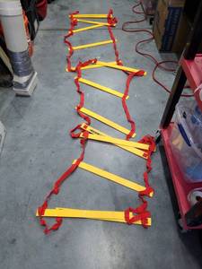 lot 3260 image: Speed Agility Training Ladder with Red Straps