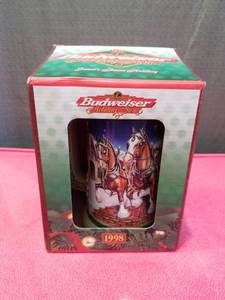 lot 3265 image: Budweiser Holiday Stein 1998