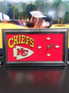lot 3298 image: Kansas City Chiefs NFL Wall Clock