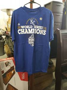lot 3327 image: Kansas City Royals 2015 World Series Champions T-Shirt Size Large