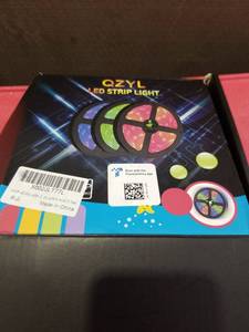 lot 3346 image: QZYL LED Strip Light Kit with Remote Controller