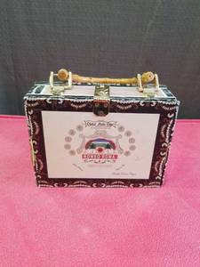 lot 3352 image: Romeo Roma Cigar Box Purse with Bamboo Handle