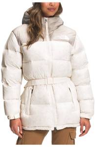 lot 3357 image: The North Face Belted Water Repellent 700 Fill Power Down Jacket in White Size Small