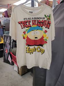 lot 4304 image: South Park Tree Hugging Hippie Crap T-Shirt Size Large