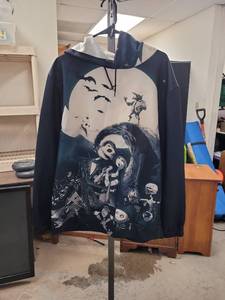lot 4326 image: Nightmare Before Christmas Character Graphic Hoodie Size XL