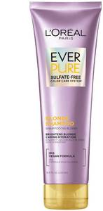 lot 2205 image: LOreal Paris Blonde Sulfate Free Shampoo for Color-Treated Hair, Neutralizes Brass  Balances, EverPure, 8.5 Fl Oz,