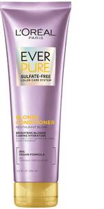 lot 2206 image: LOreal Paris Blonde Sulfate Free Conditioner for Color-Treated Hair, Neutralizes Brass  Balances, EverPure, 8.5 Fl Oz
