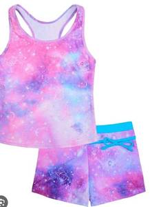 lot 2212 image: Uhnice Girls Swimsuit Two Piece Tankini Swimwear 5XL