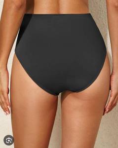 lot 2232 image: Tempt Me Black High Waisted Bikini Bottom XS