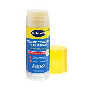 lot 2235 image: Dr. Scholls Severe Cracked Heel Repair Restoring Balm 2.5oz, with 25% Urea for Dry, Cracked Feet, Heals and Moisturizes for Healthy Feet