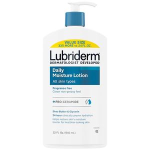 lot 2271 image: Lubriderm Daily Moisture Body Lotion  Pro-Ceramide  Value-Size  32 fl. oz