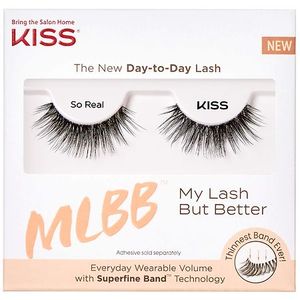 lot 2302 image: KISS My Lash But Better  False Eyelashes  So Real  12 mm  Black  1 Pair
