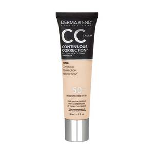 lot 2347 image: Dermablend Continuous Correction Tone-Evening CC Cream Foundation SPF 50, Full Coverage Foundation Makeup &amp Color Corrector, Non-Comedogenic , 1 Fl Oz (Pack of 1)